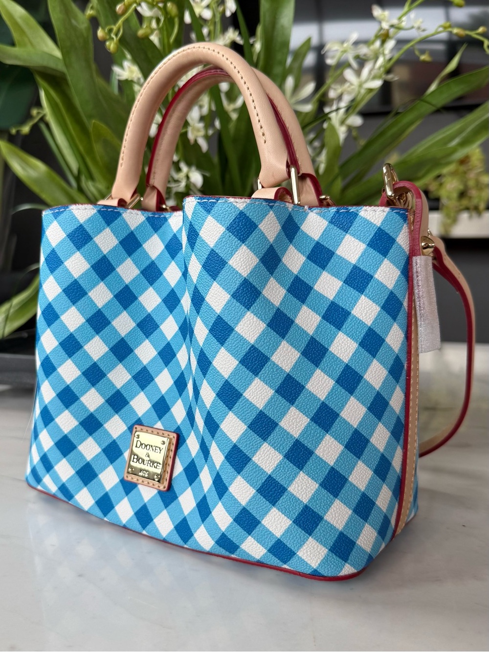 New Dooney & Bourke Mini Barlow Cotton/Leather Bag - Picture 13 of 16